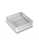 SilverBell Plus 21X20X6 Aluminium SS Bright Finish Plain Kitchen Basket