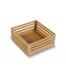 SilverBell Plus 17X20X8 Aluminium Sandal Wood Finish Plain Kitchen Basket